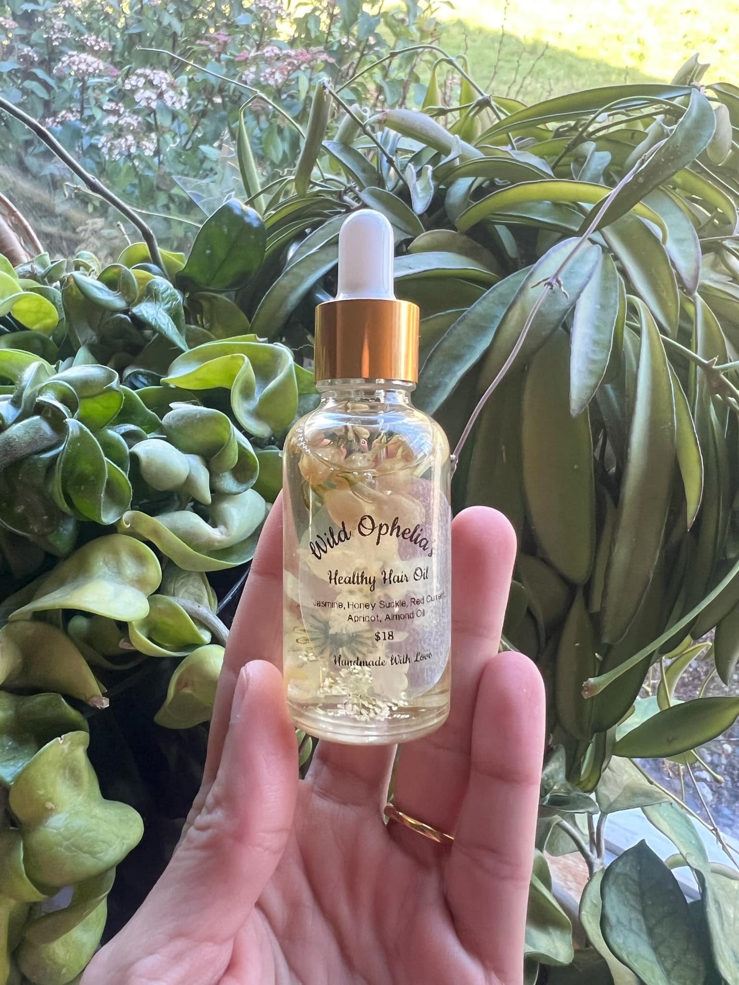 Handmade Jasmine Honeysuckle Healthy Hair Oil
