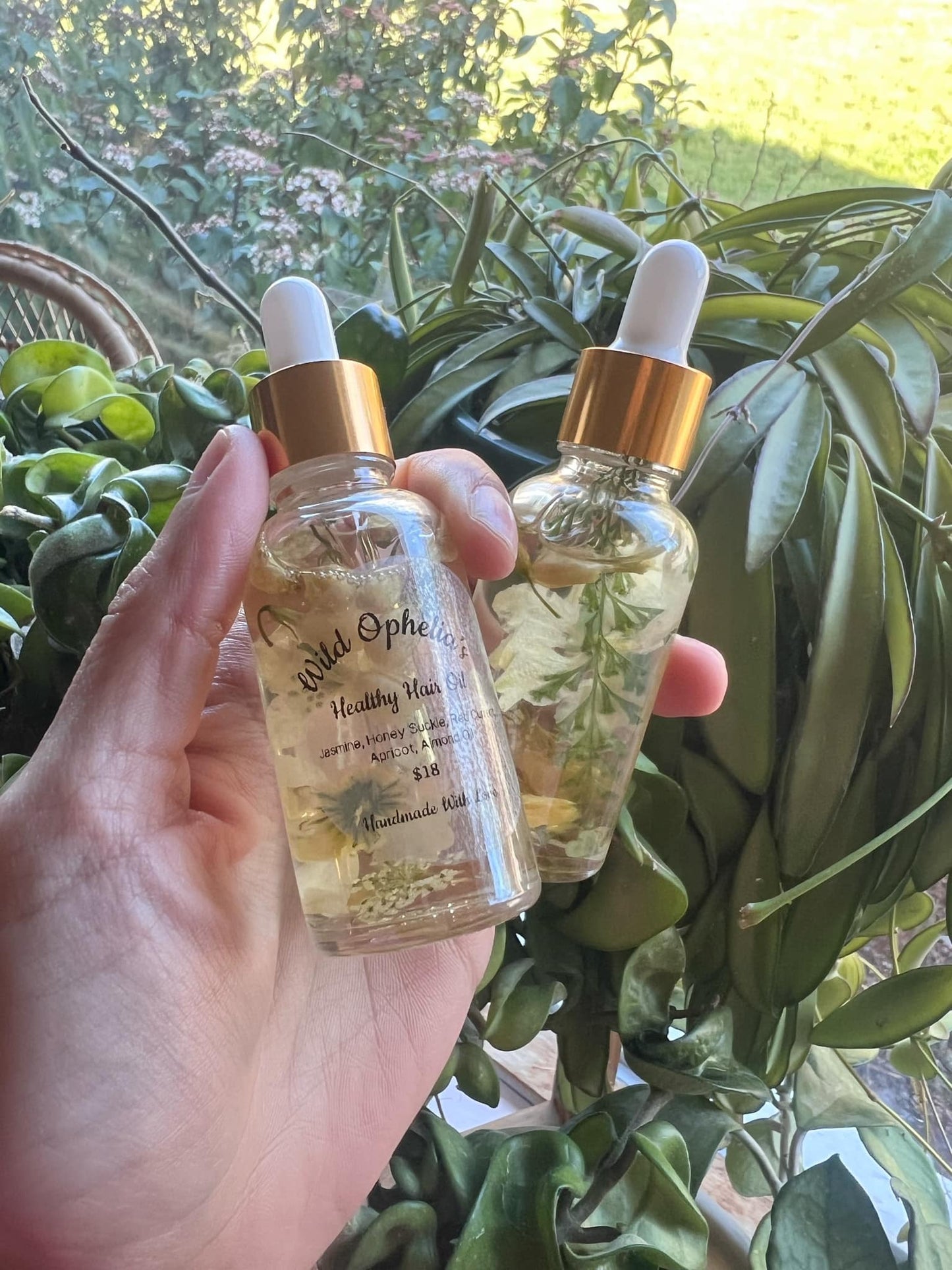 Handmade Jasmine Honeysuckle Healthy Hair Oil